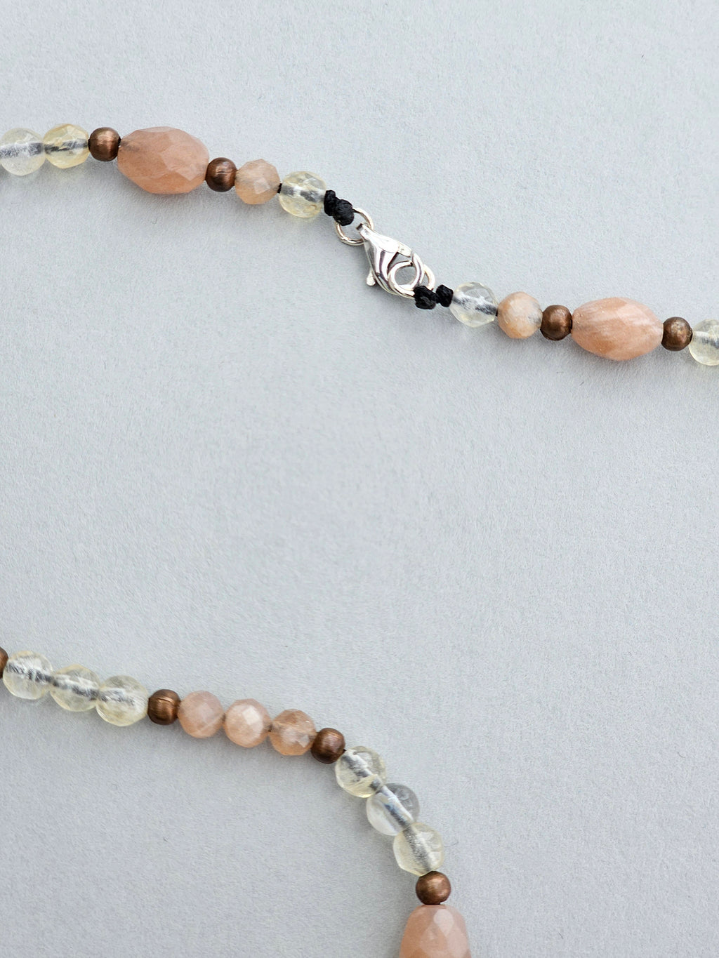 Radiant Agate Sunlight Within – Agate, Sunstone and Citrine Necklace