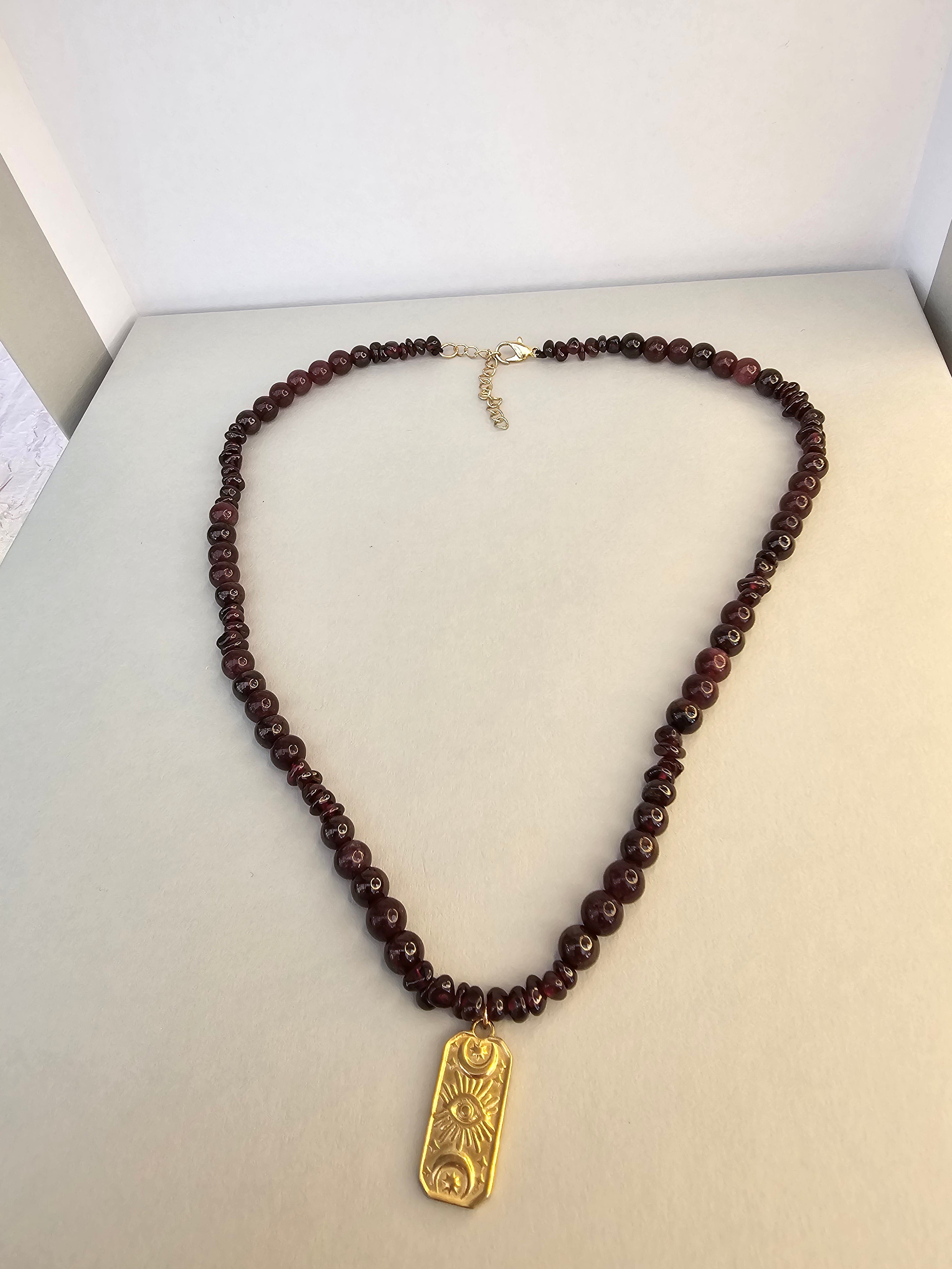 Divine Strength Necklace – Garnet