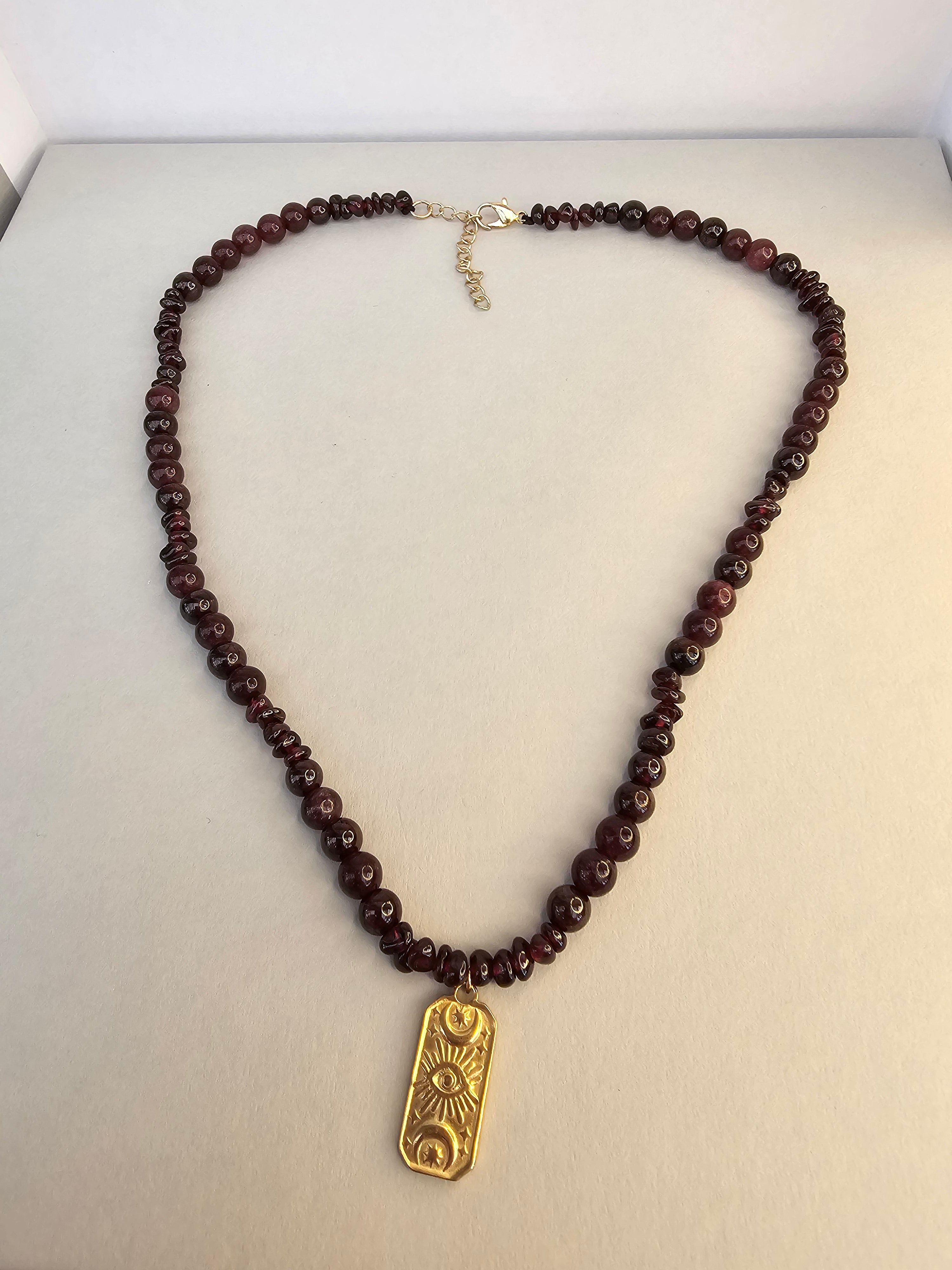 Divine Strength Necklace – Garnet