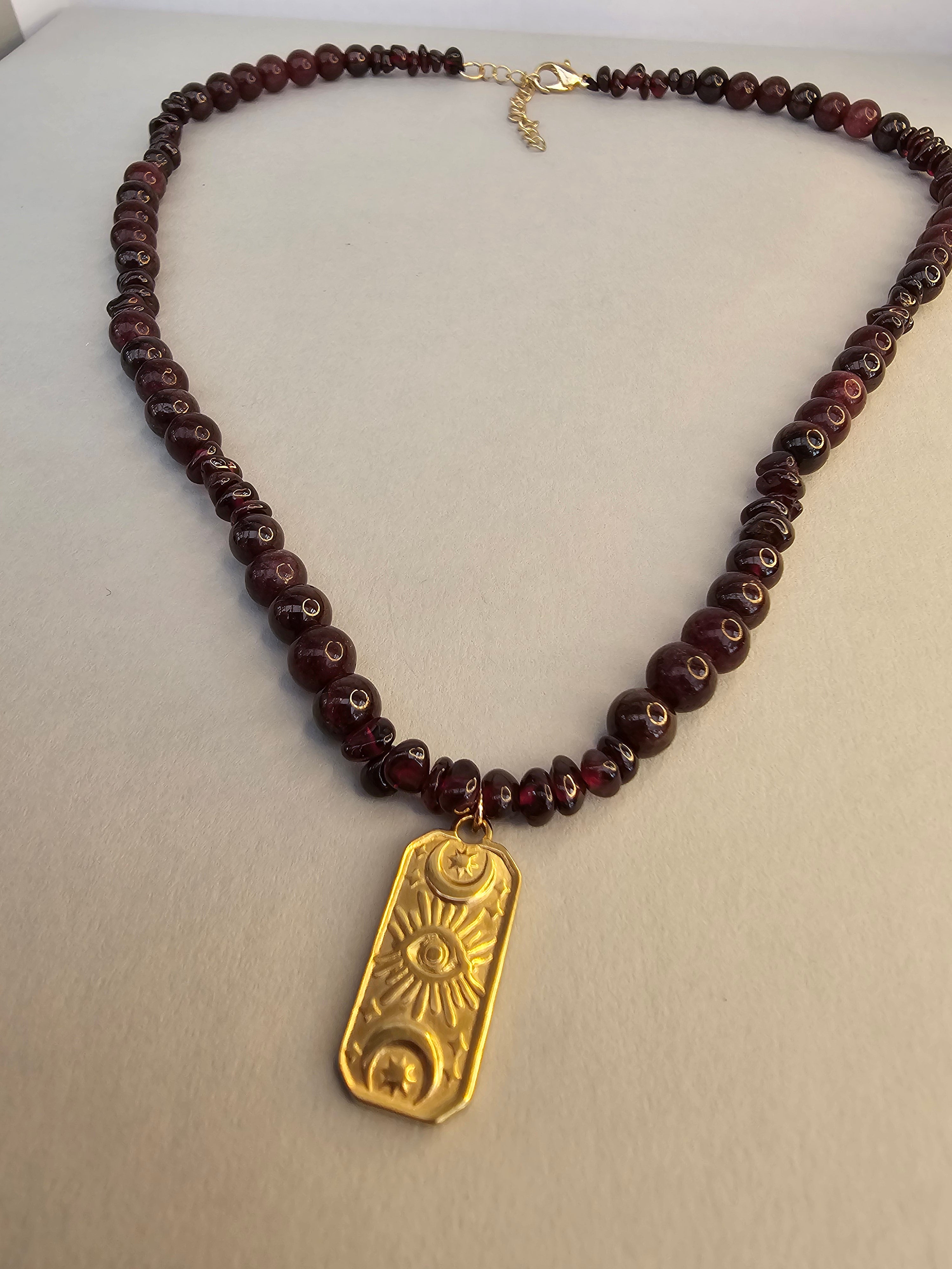 Divine Strength Necklace – Garnet