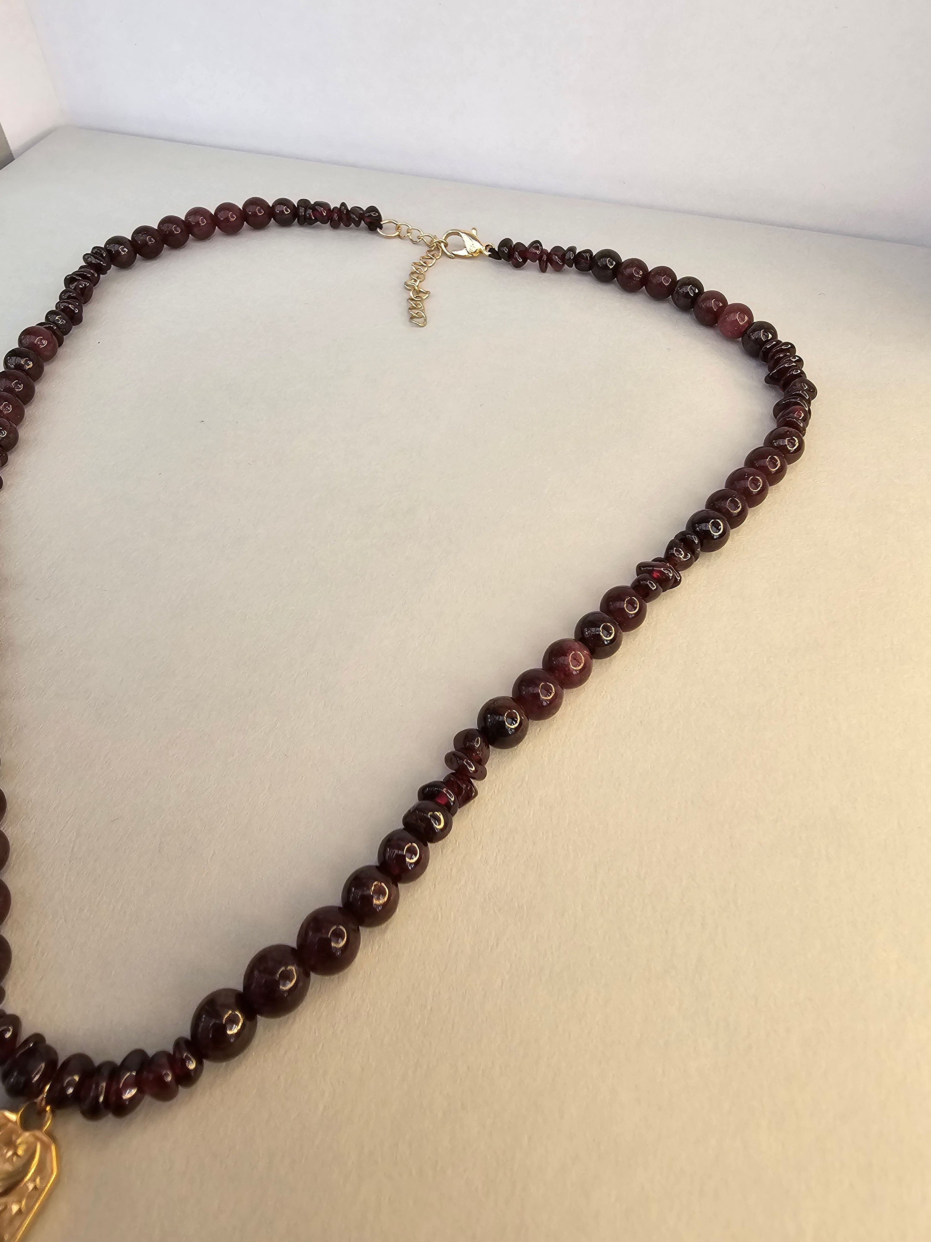 Divine Strength Necklace – Garnet