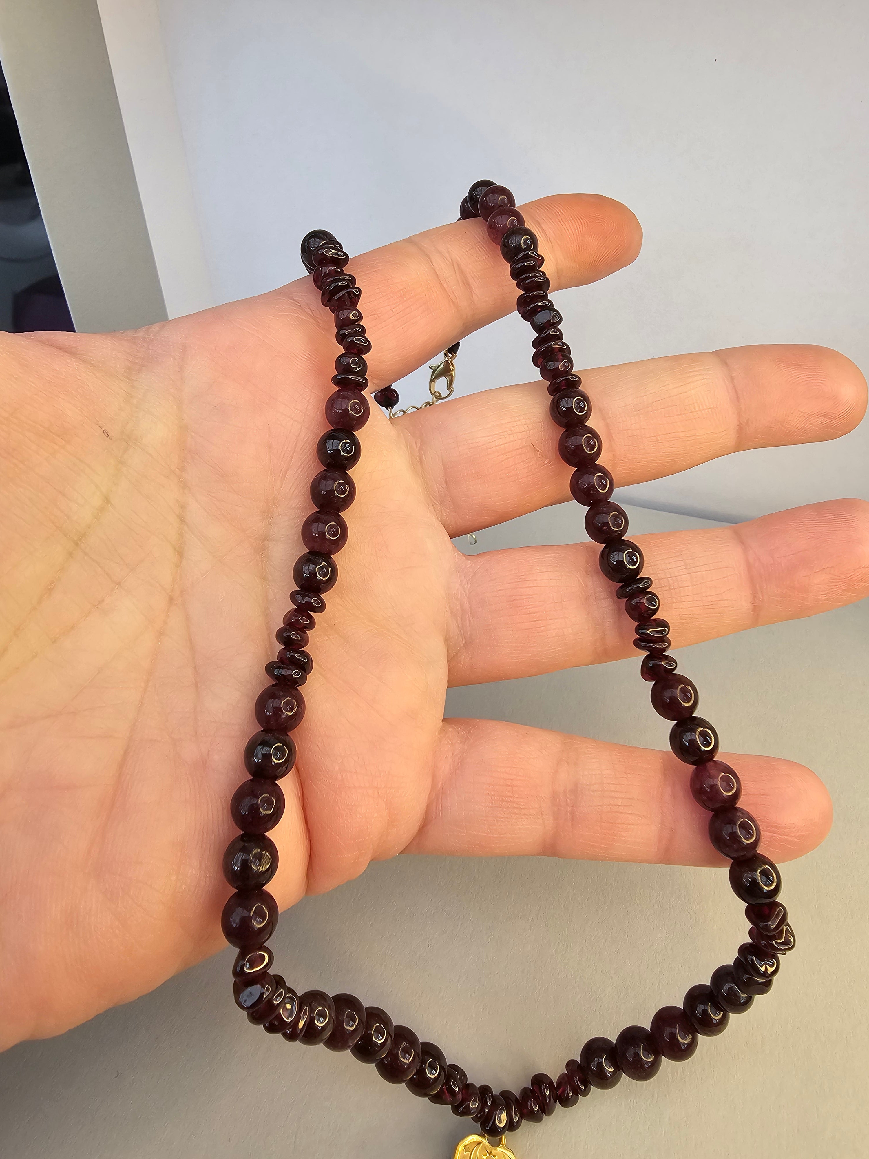 Divine Strength Necklace – Garnet